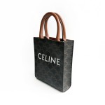 CELINE CABAS TRIOMPHE IN TRIOMPHE CANVAS WITH CELINE PRINT - MINI